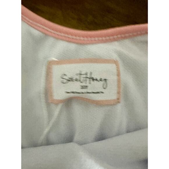 NWT SweetHoney Sleeveless Skirted Leotard Wild Side Cat Pink White Ruffle 10 - Picture 6 of 8